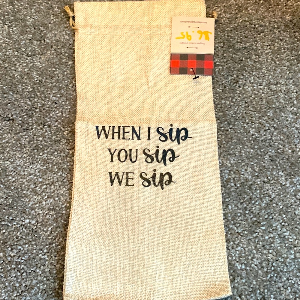 Handmade by me wine bag - Picture 1 of 1